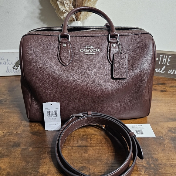 SATURDAY SALE...Coach Large Rowan...Maple - Picture 3 of 11